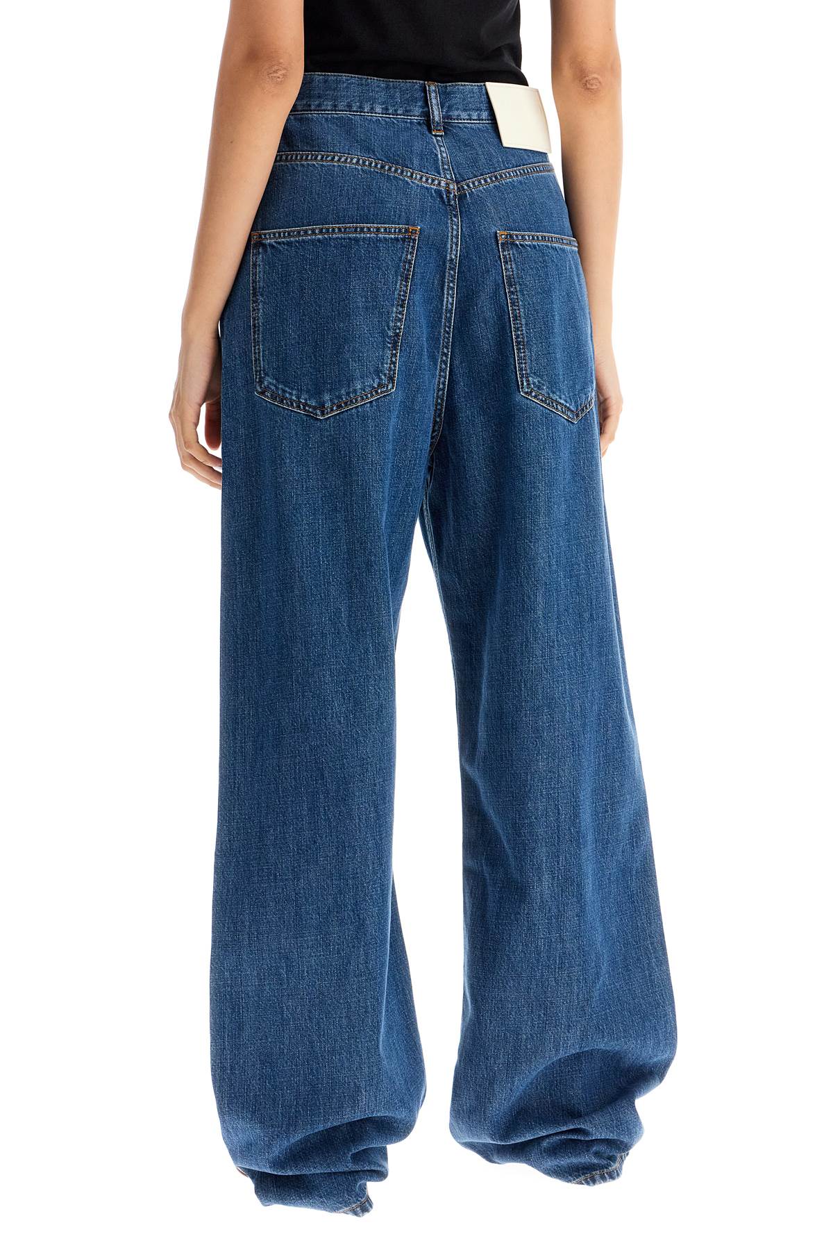 Valentino Garavani baggy cotton and lyocell jeans - VivaceVenus