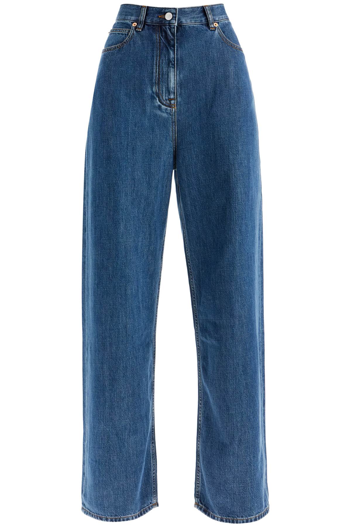 Valentino Garavani baggy cotton and lyocell jeans - VivaceVenus