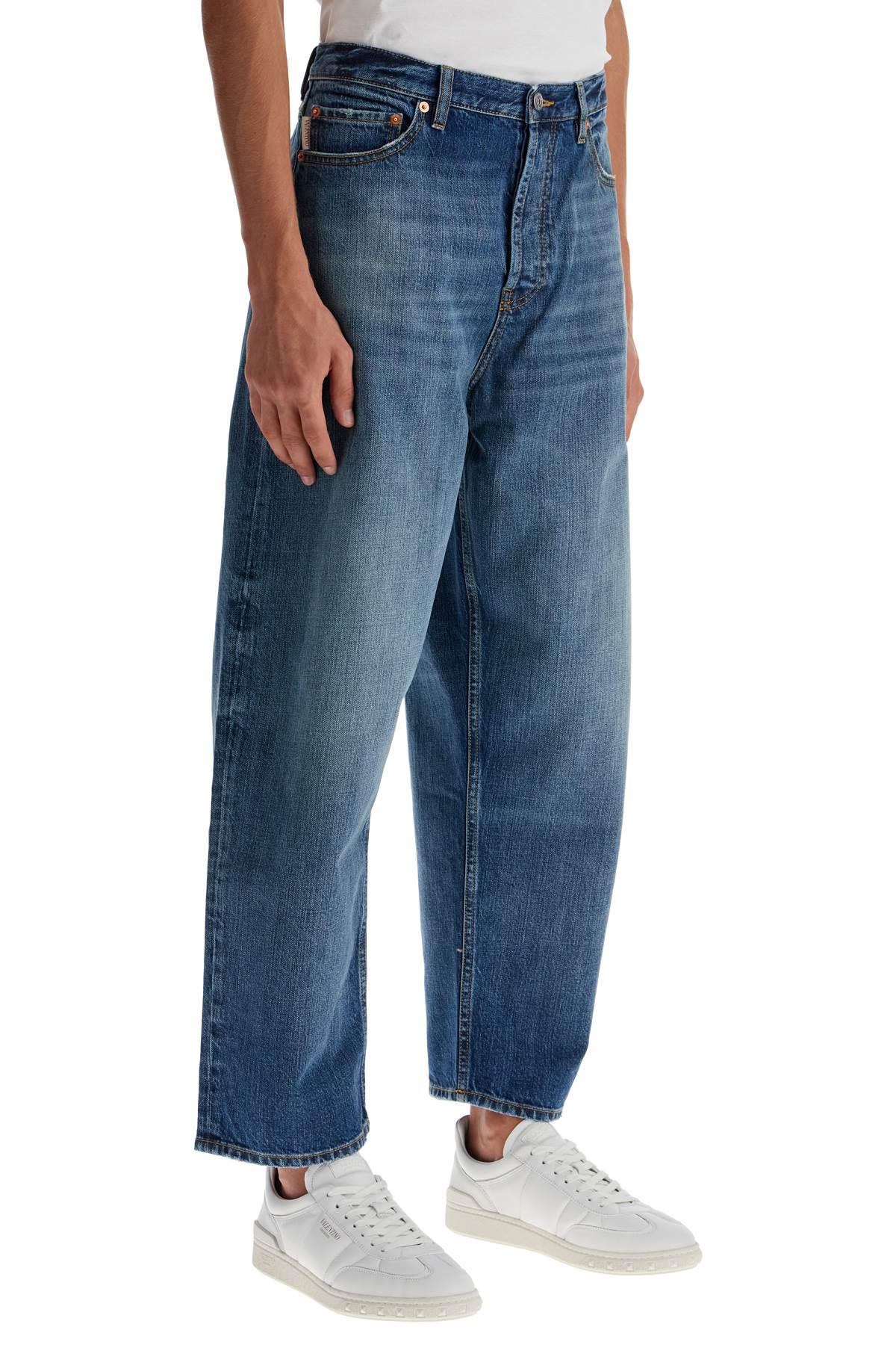 Valentino Garavani wide-legged cropped jeans with a relaxed - VivaceVenus