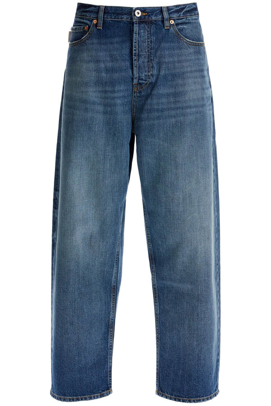 Valentino Garavani wide-legged cropped jeans with a relaxed - VivaceVenus