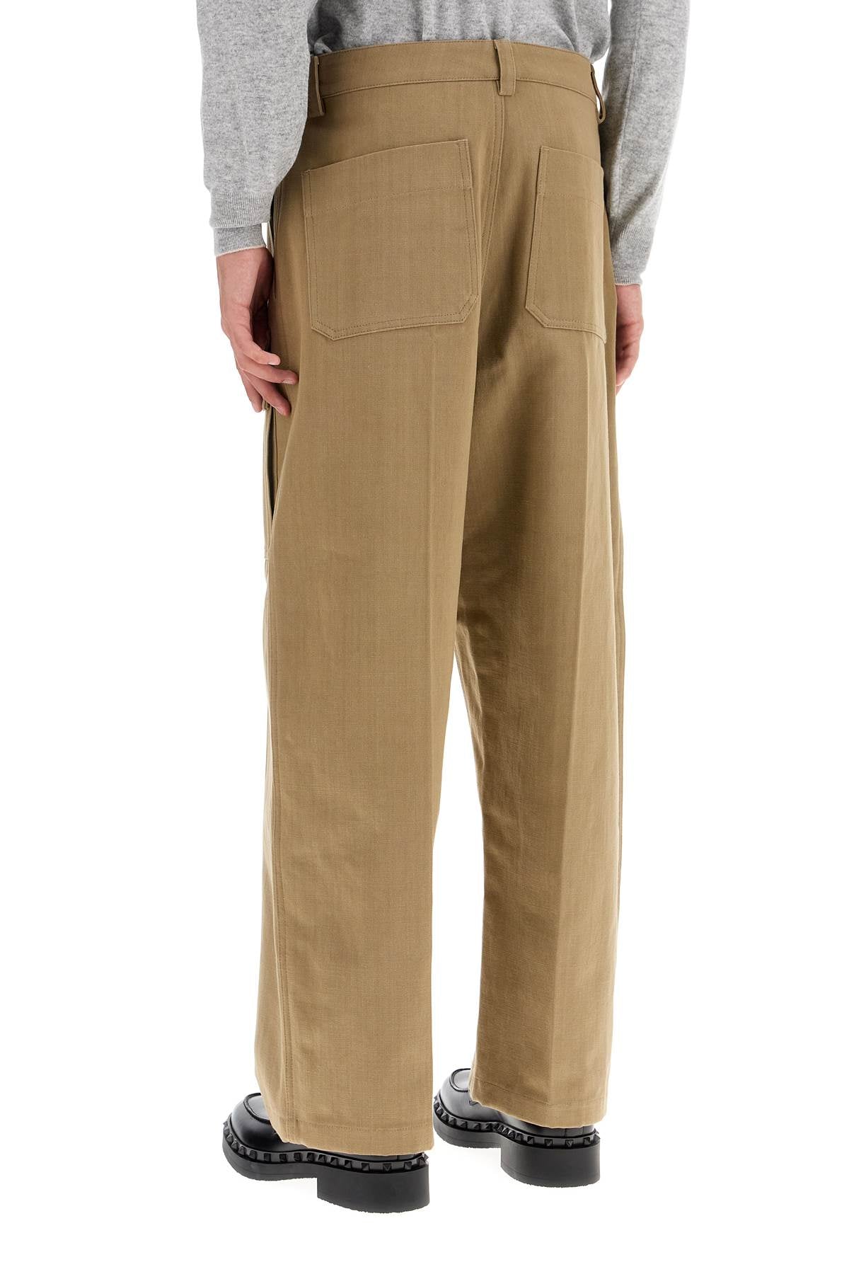 Valentino Garavani cargo canvas pants in italian style - VivaceVenus