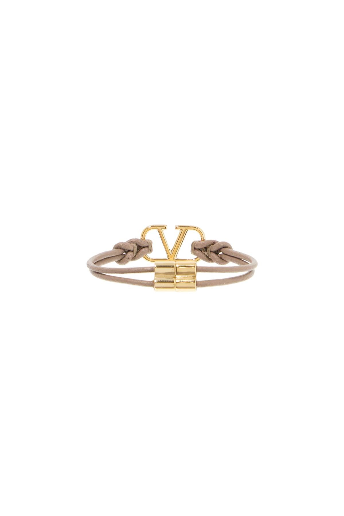 Valentino Garavani leather vlogo signature bracelet - VivaceVenus