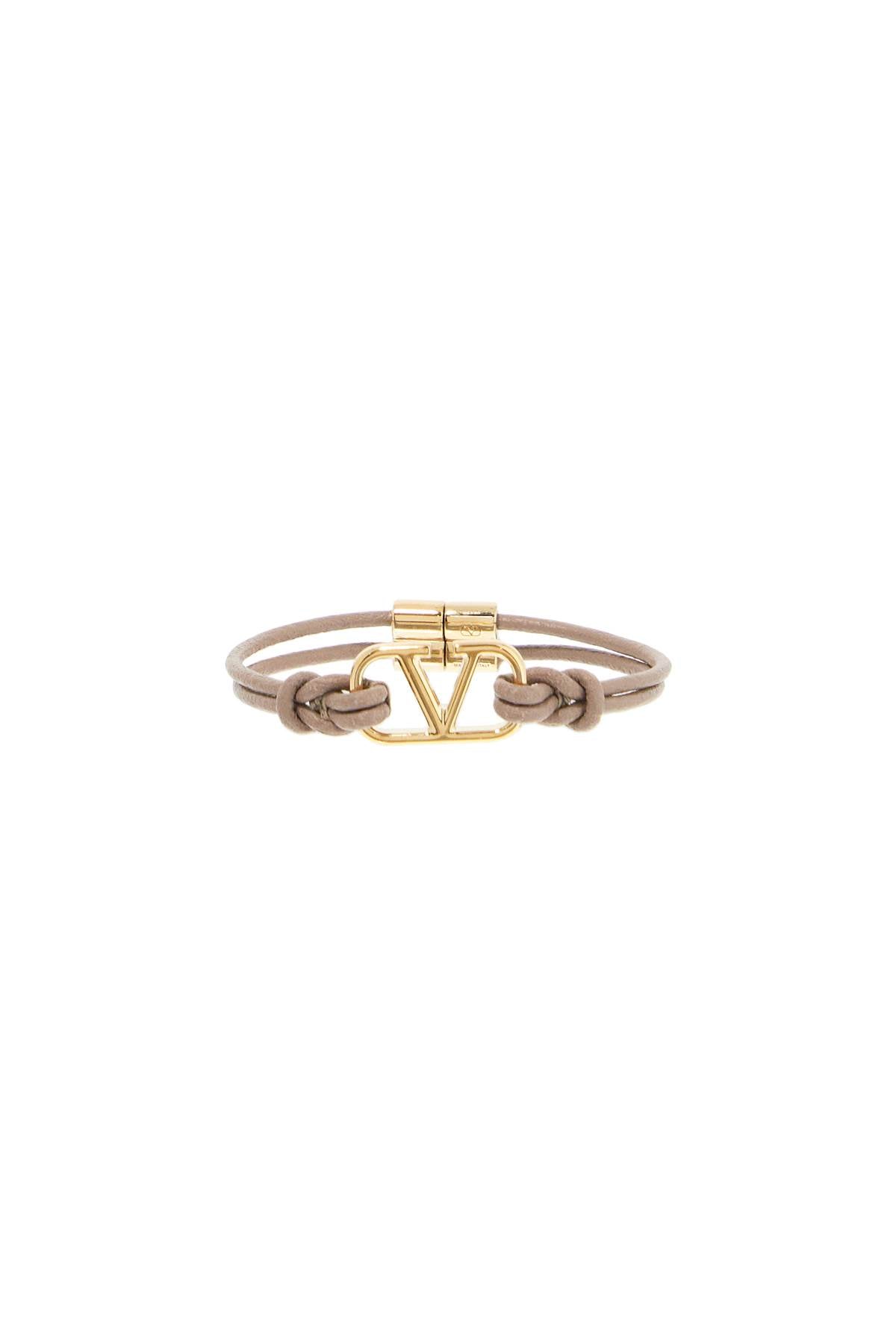 Valentino Garavani leather vlogo signature bracelet - VivaceVenus