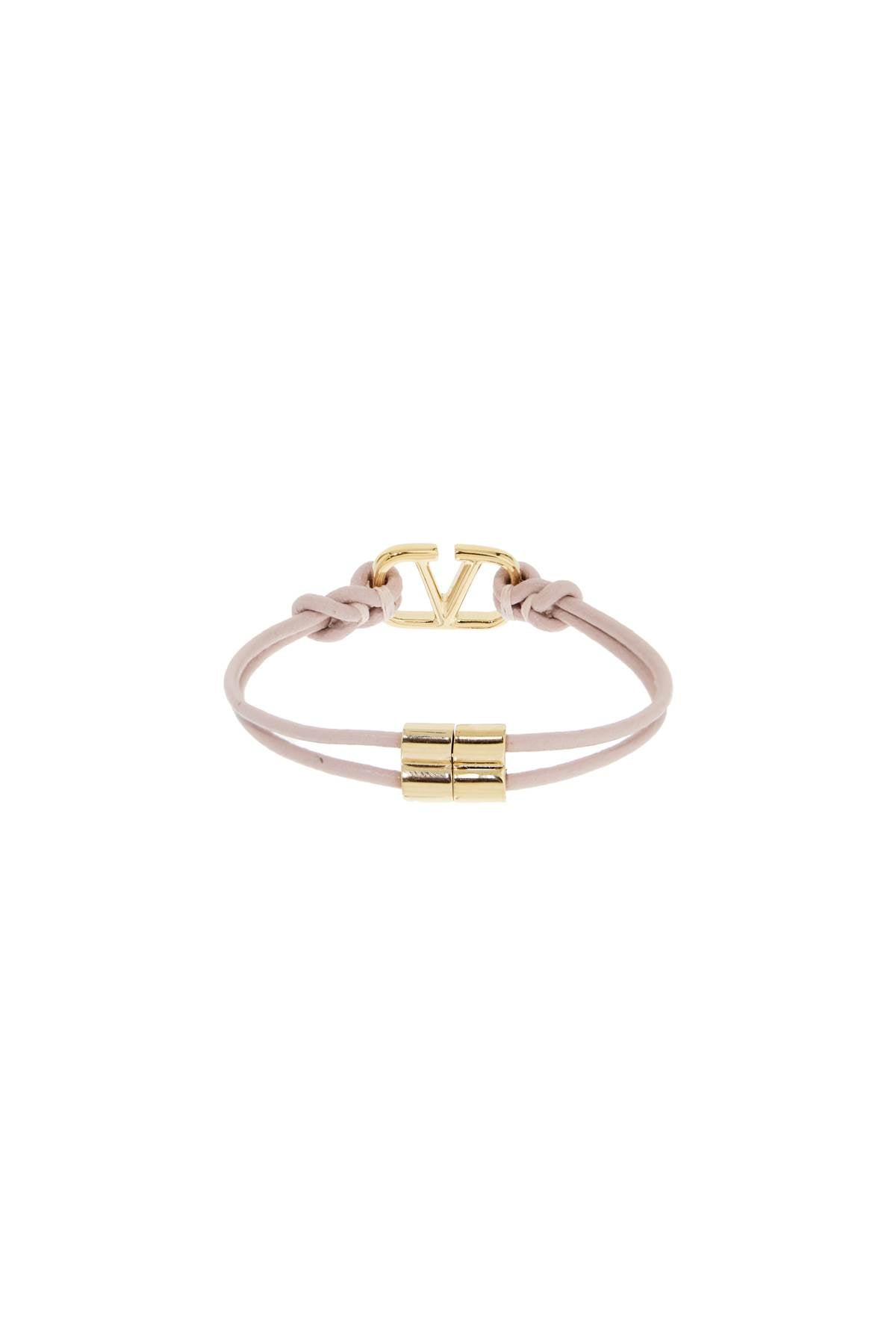 Valentino Garavani leather vlogo signature bracelet - VivaceVenus