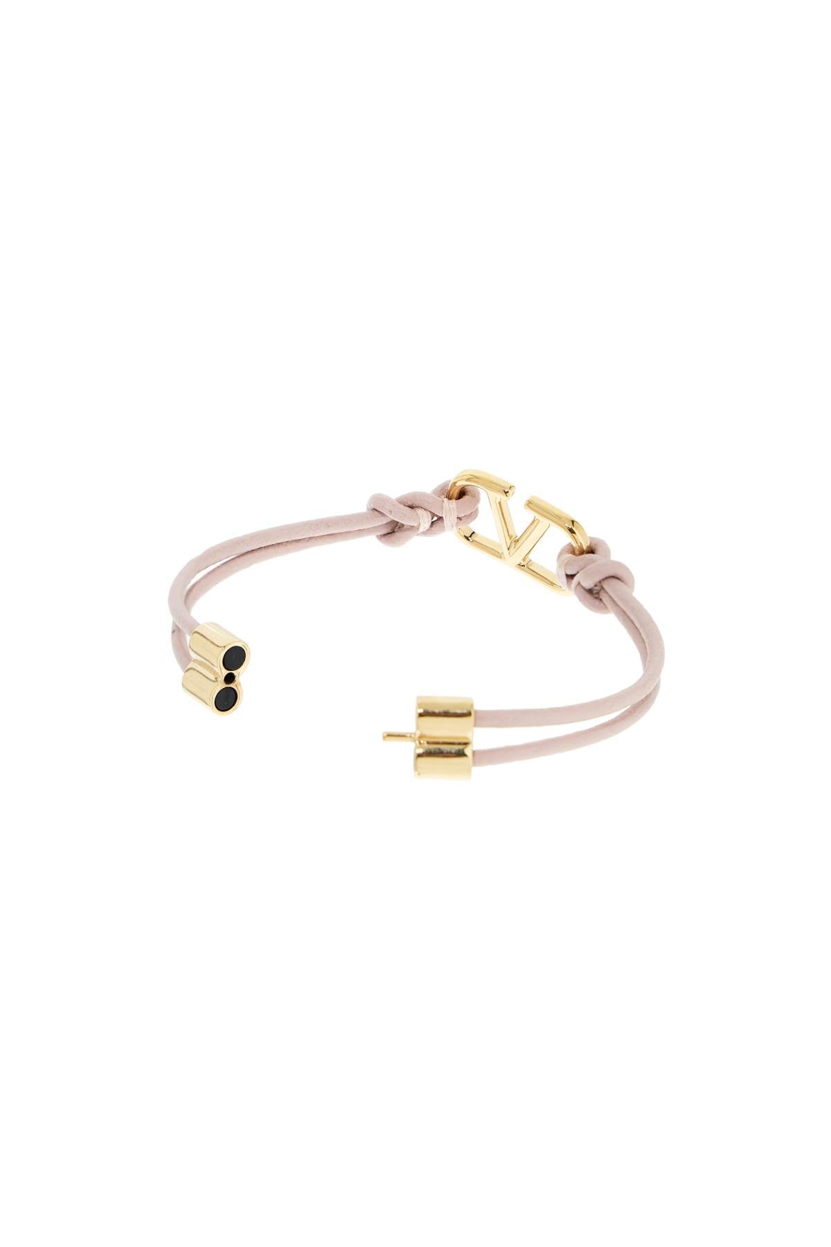 Valentino Garavani leather vlogo signature bracelet - VivaceVenus