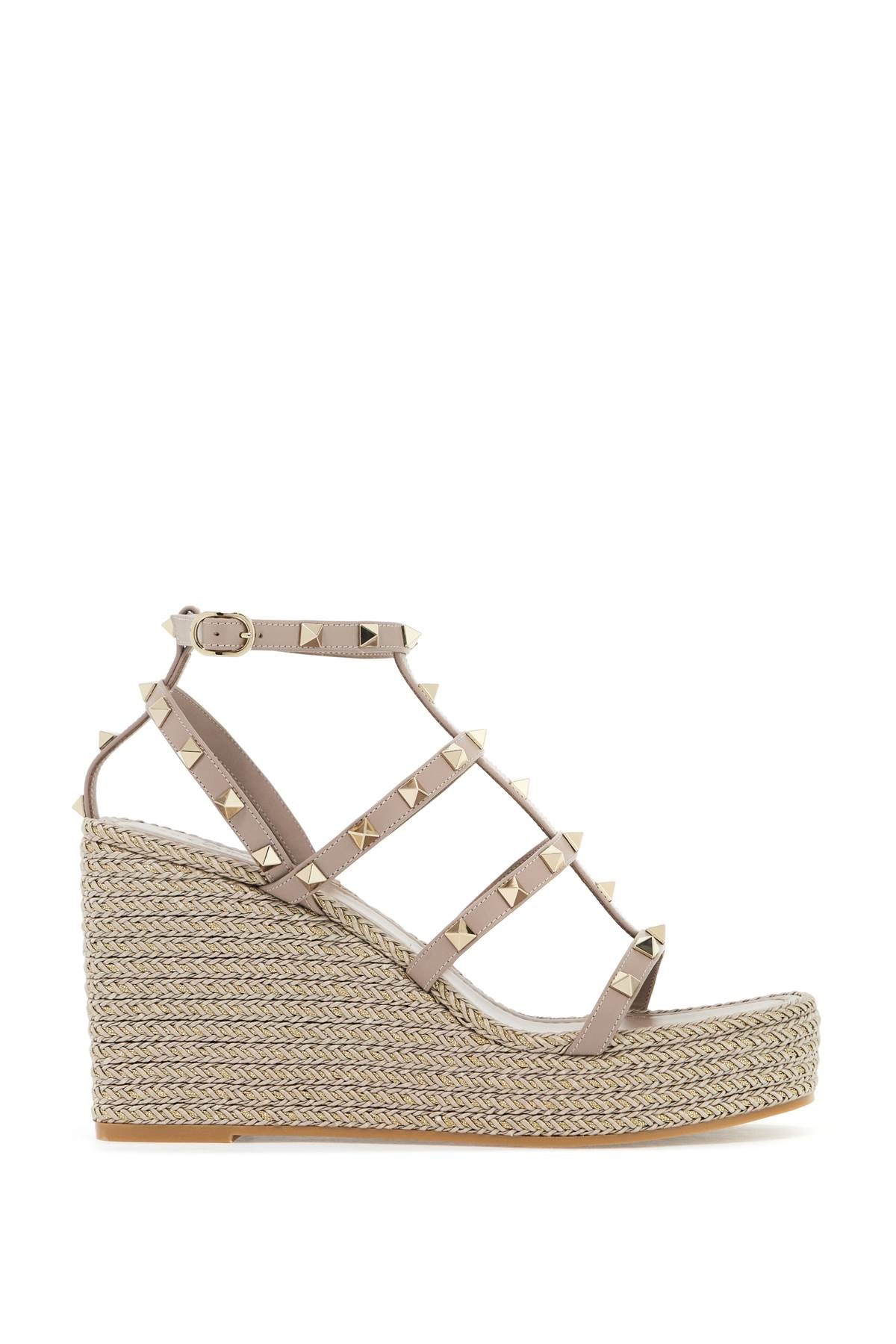 Valentino Garavani rockstud wedge sand - VivaceVenus