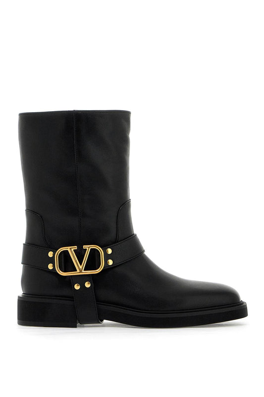 Valentino Garavani vlogo signature leather biker boots - VivaceVenus