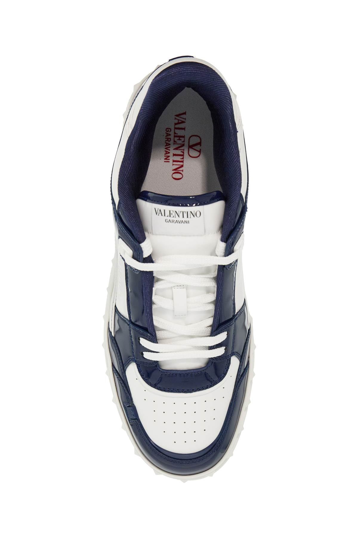 Valentino Garavani patent leather freedots low-top sneakers - VivaceVenus