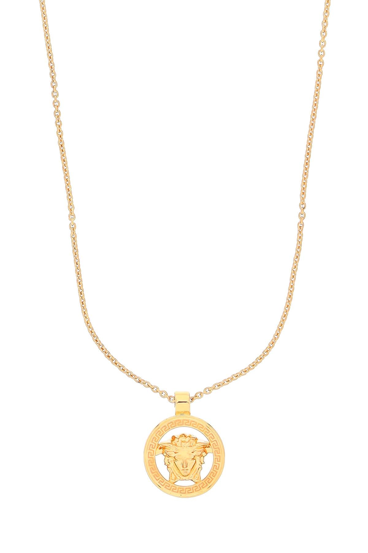 Versace Replace With Double Quotemedusa '95 Pendant Necklace   Gold