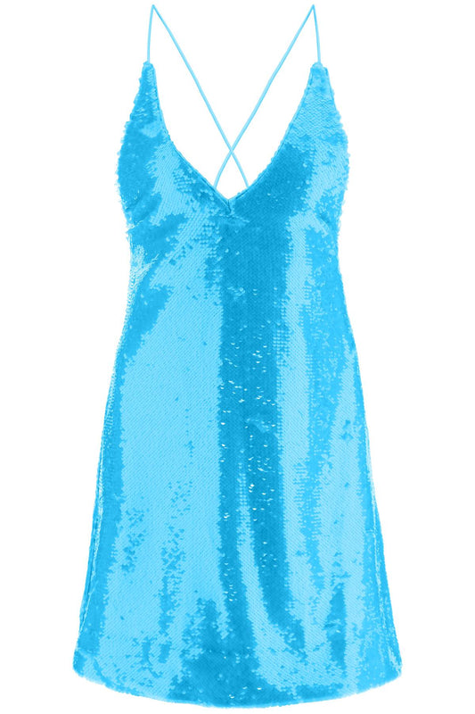 Ganni Sequined Mini Dress   Celeste