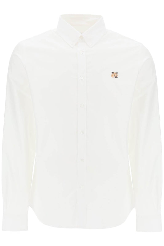 Maison Kitsune Replace With Double Quotemini Fox Head Oxford Shirtreplace With Double Quote   White