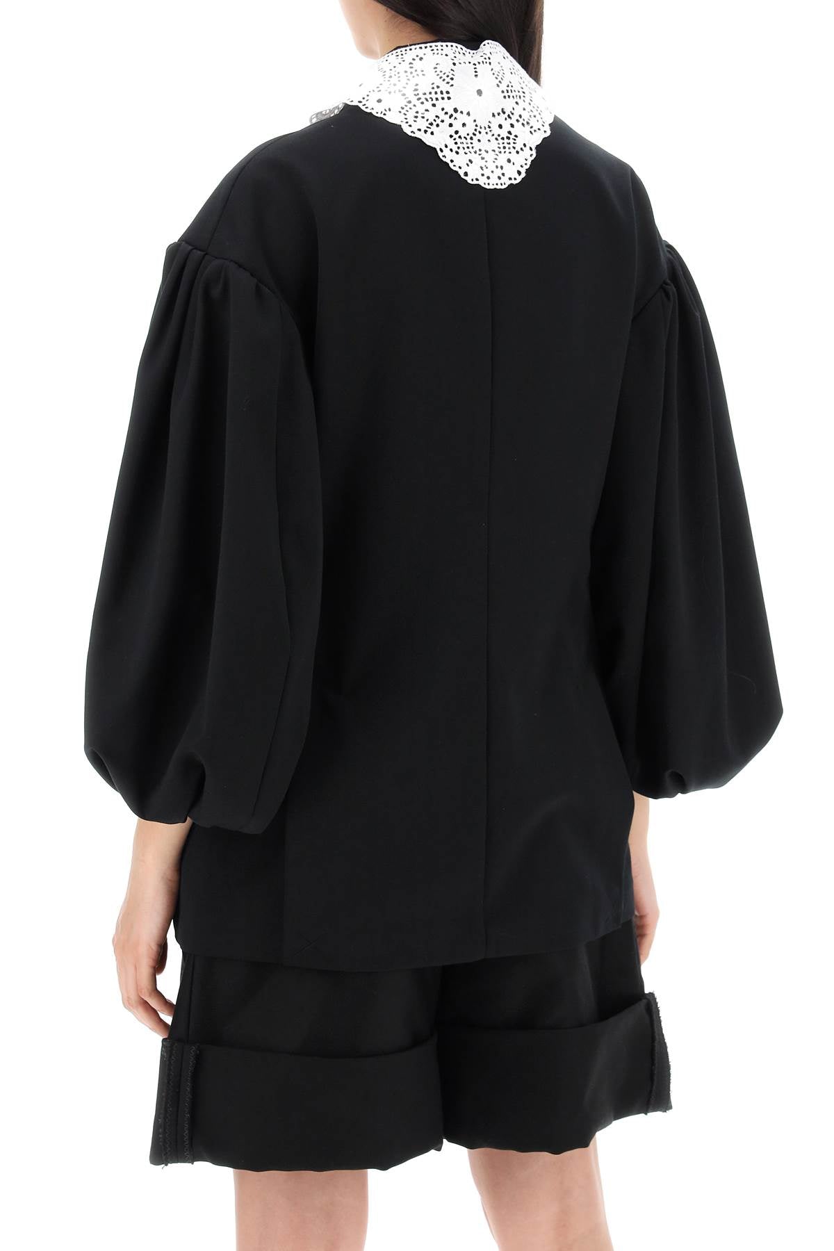 Simone Rocha "oversized blazer with lace - VivaceVenus