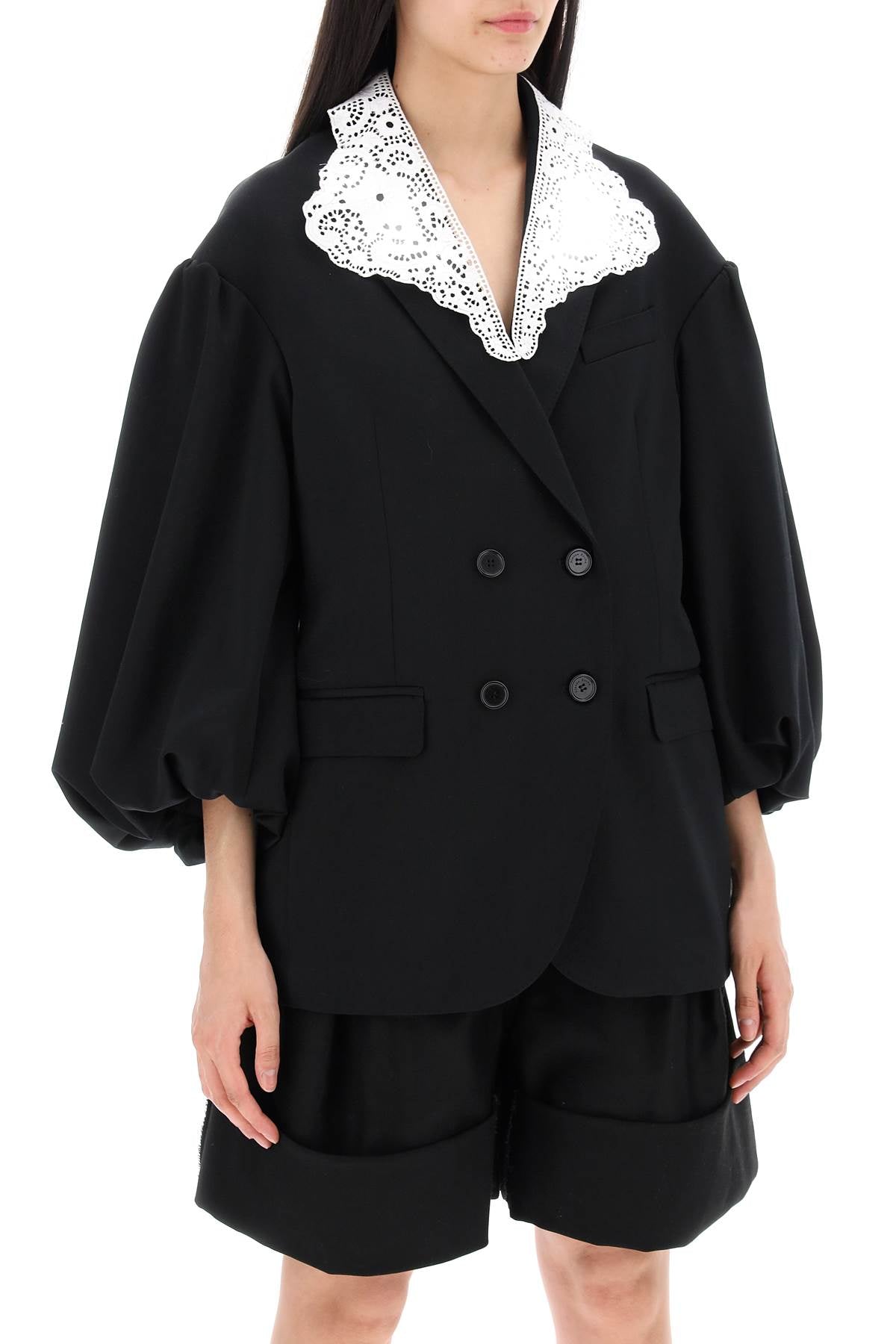 Simone Rocha "oversized blazer with lace - VivaceVenus