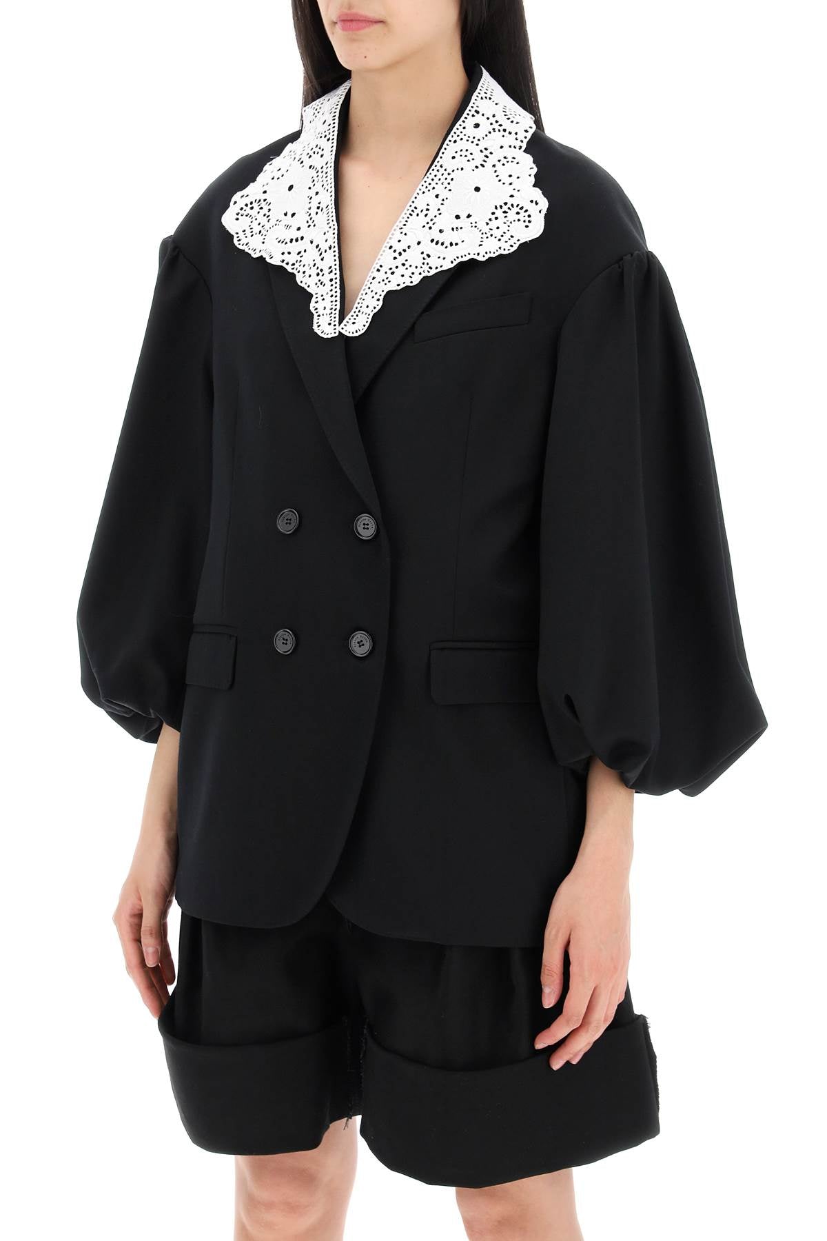 Simone Rocha "oversized blazer with lace - VivaceVenus