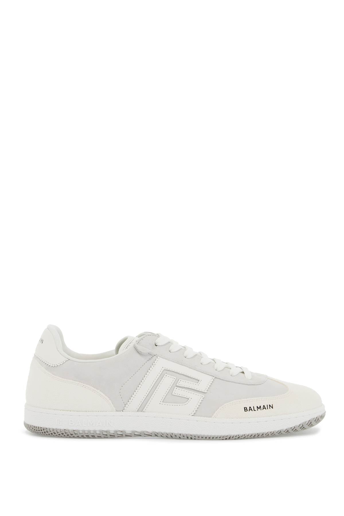 Balmain Leather Swan Sneakers For   White