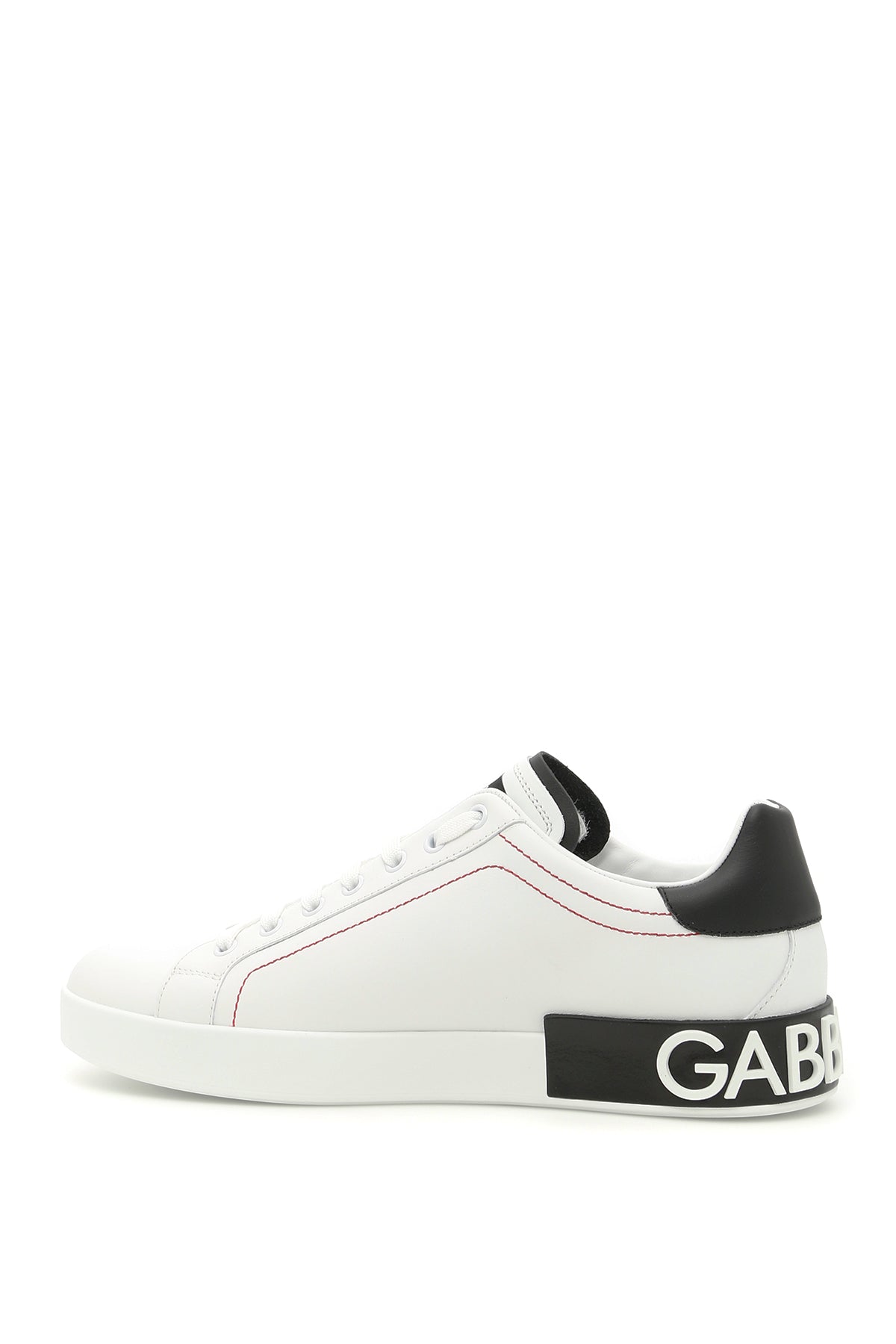 Dolce & Gabbana Portofino Nappa Leather Sneakers   White