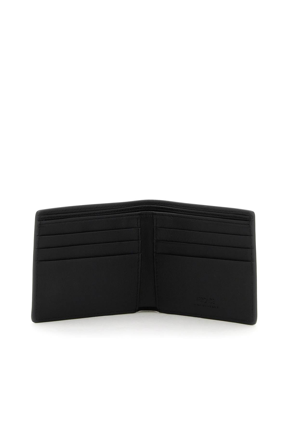 Versace Medusa Biggie Bi Fold Wallet   Black