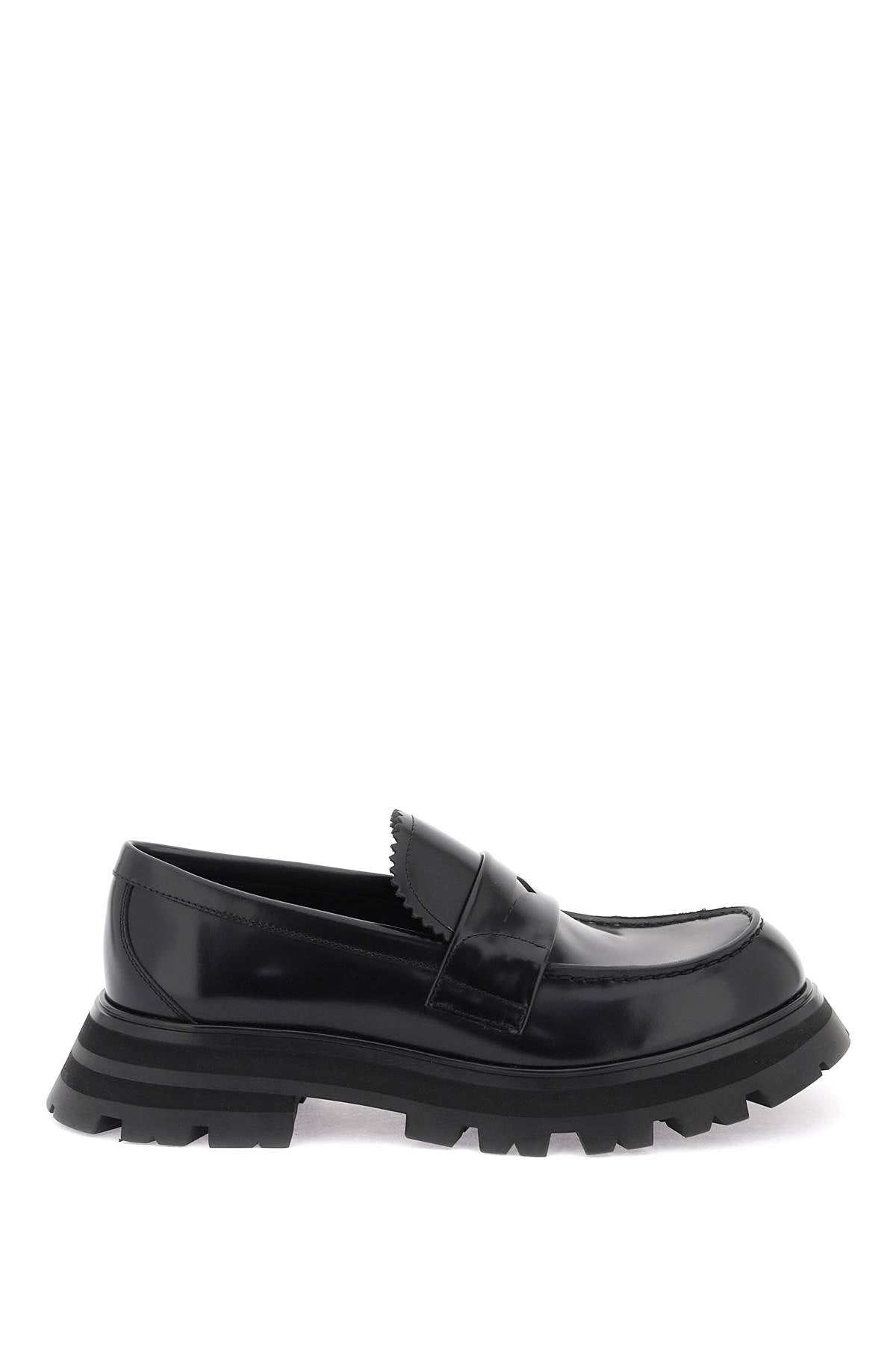 Alexander Mcqueen brushed leather wander loafers - VivaceVenus