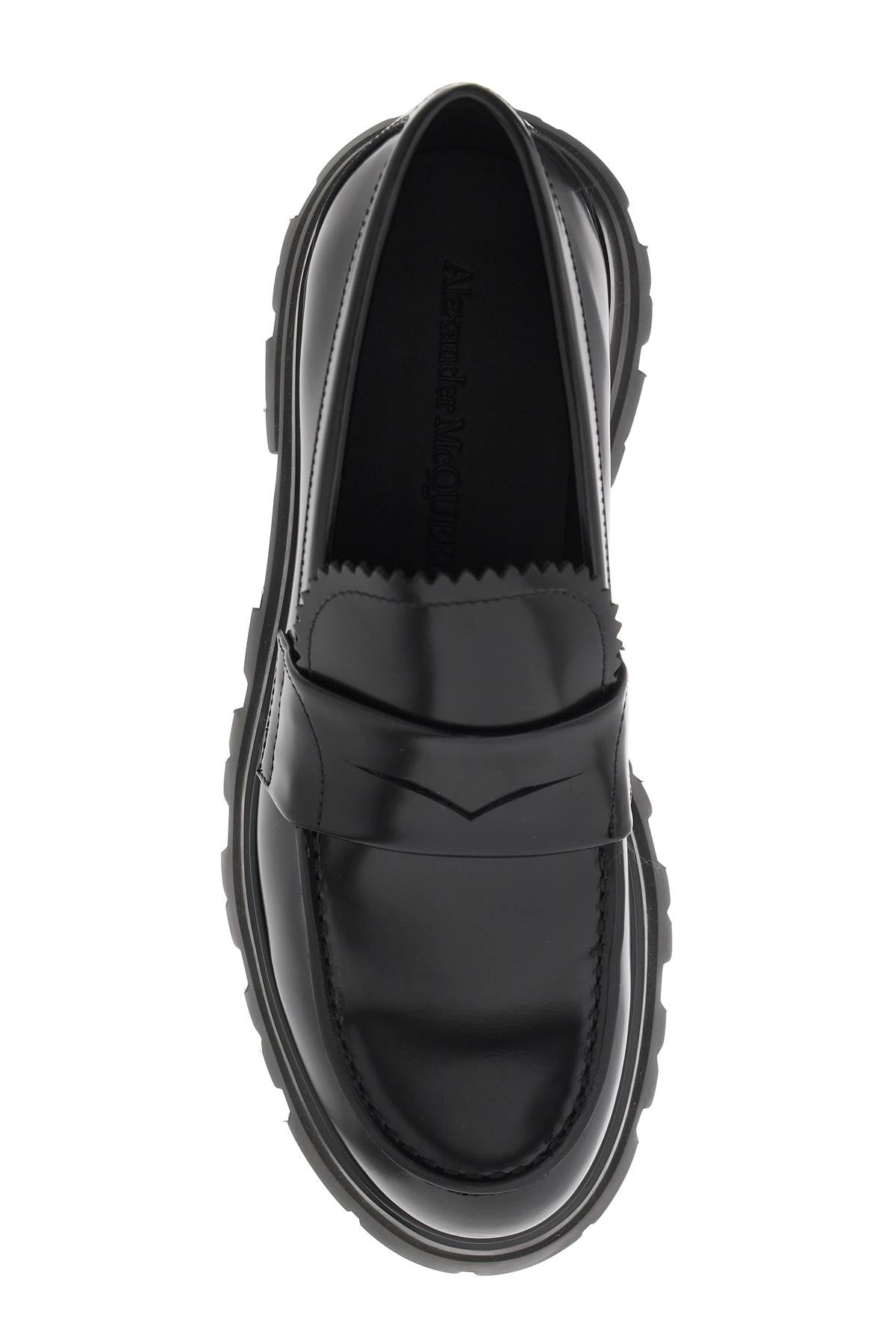 Alexander Mcqueen brushed leather wander loafers - VivaceVenus