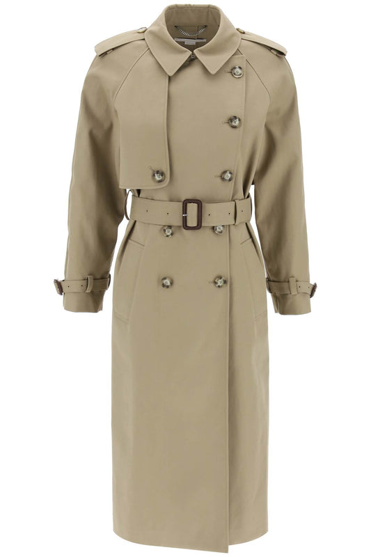 Stella McCartney sustainable cotton double-breasted trench - VivaceVenus