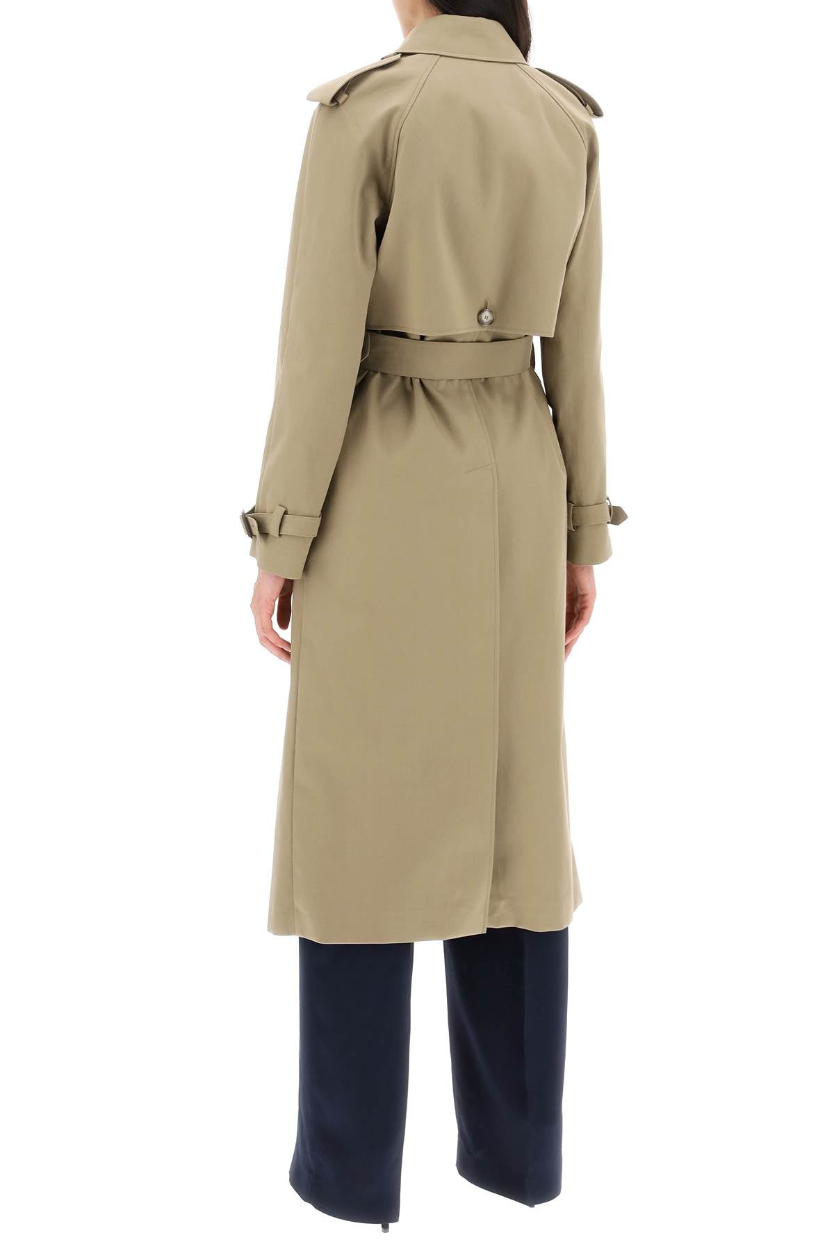 Stella McCartney sustainable cotton double-breasted trench - VivaceVenus