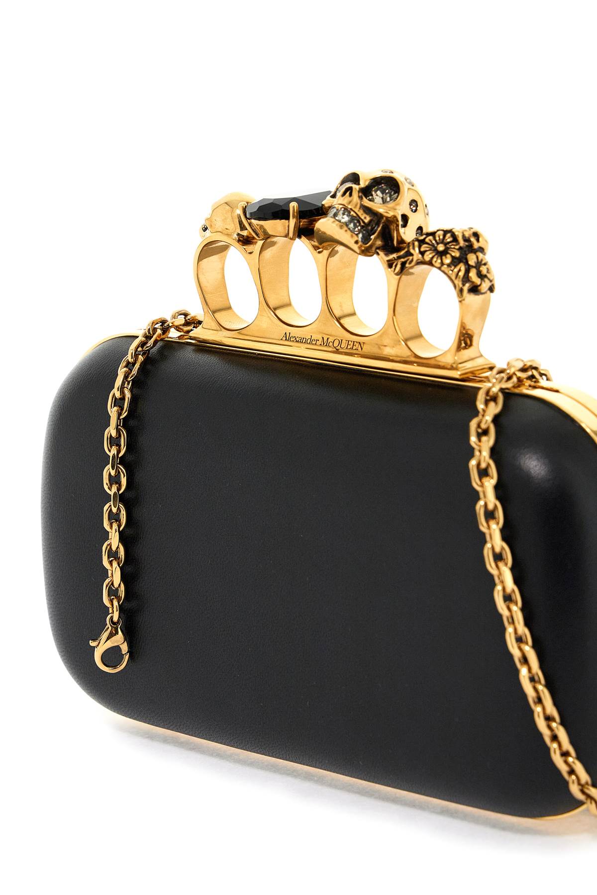 Alexander Mcqueen chain clutch with knuckle