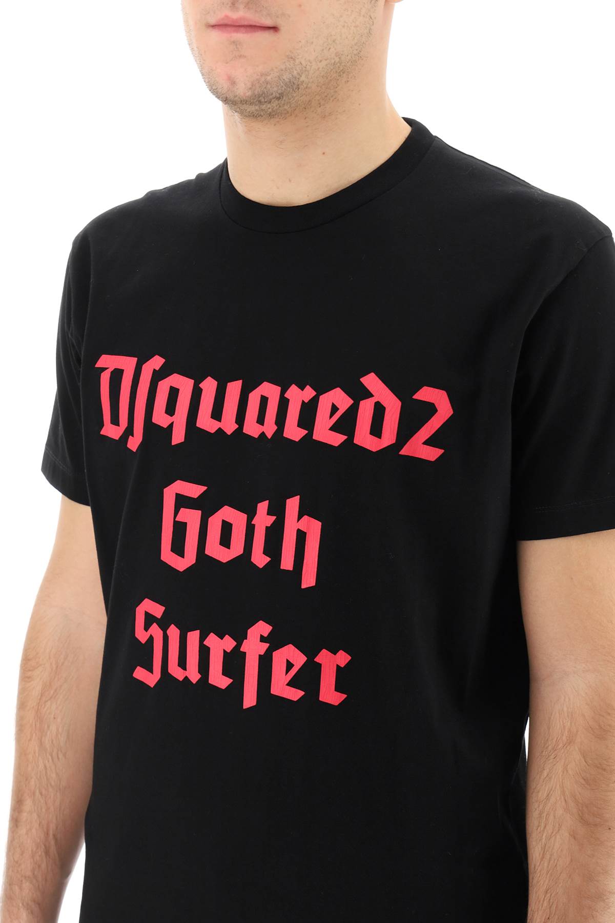 Dsquared2 'D2 Goth Surfer' T Shirt   Nero