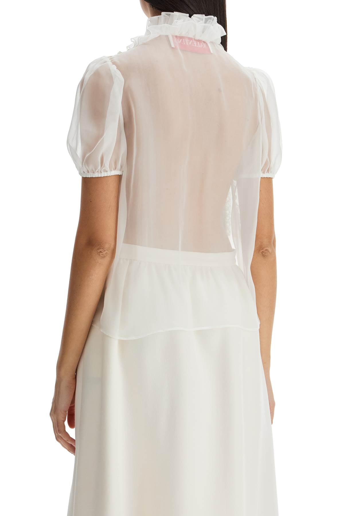 Valentino Garavani short-sleeved chiffon blouse - VivaceVenus