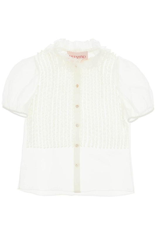 Valentino Garavani short-sleeved chiffon blouse - VivaceVenus