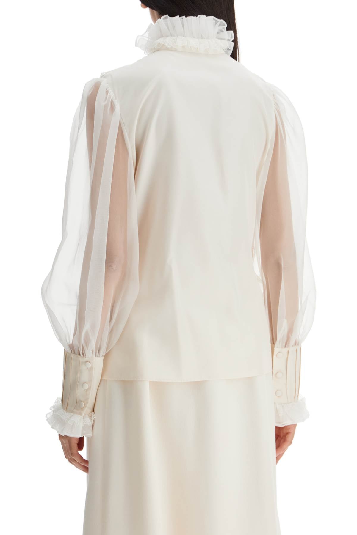 Valentino Garavani silk blouse with ruffles - VivaceVenus