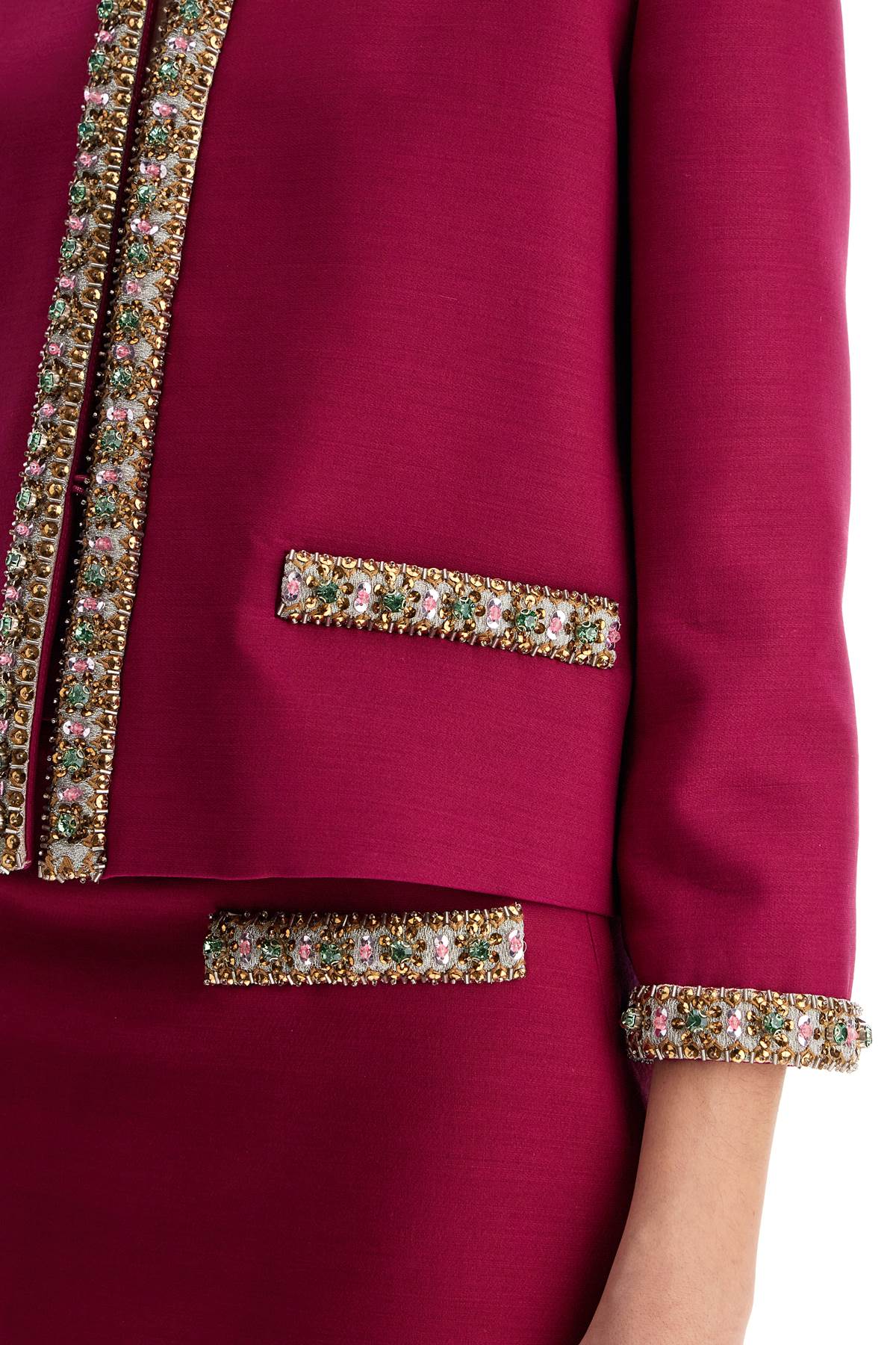 Valentino Garavani embroidered jacket in crepe couture - VivaceVenus