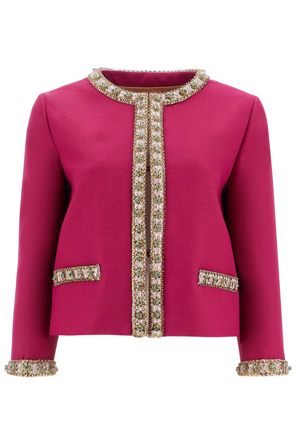 Valentino Garavani embroidered jacket in crepe couture - VivaceVenus