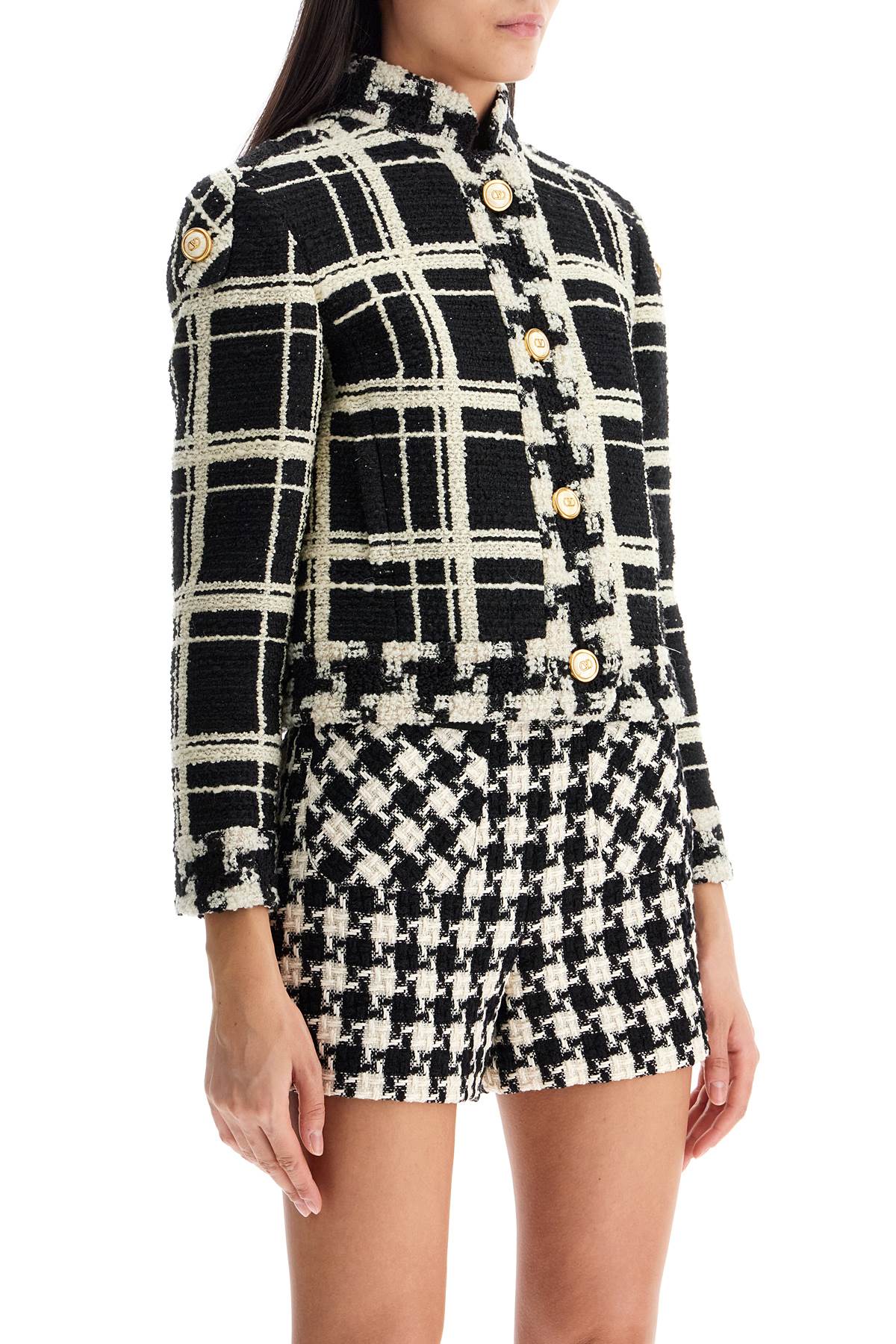 Valentino Garavani "macro check tweed jacket for - VivaceVenus