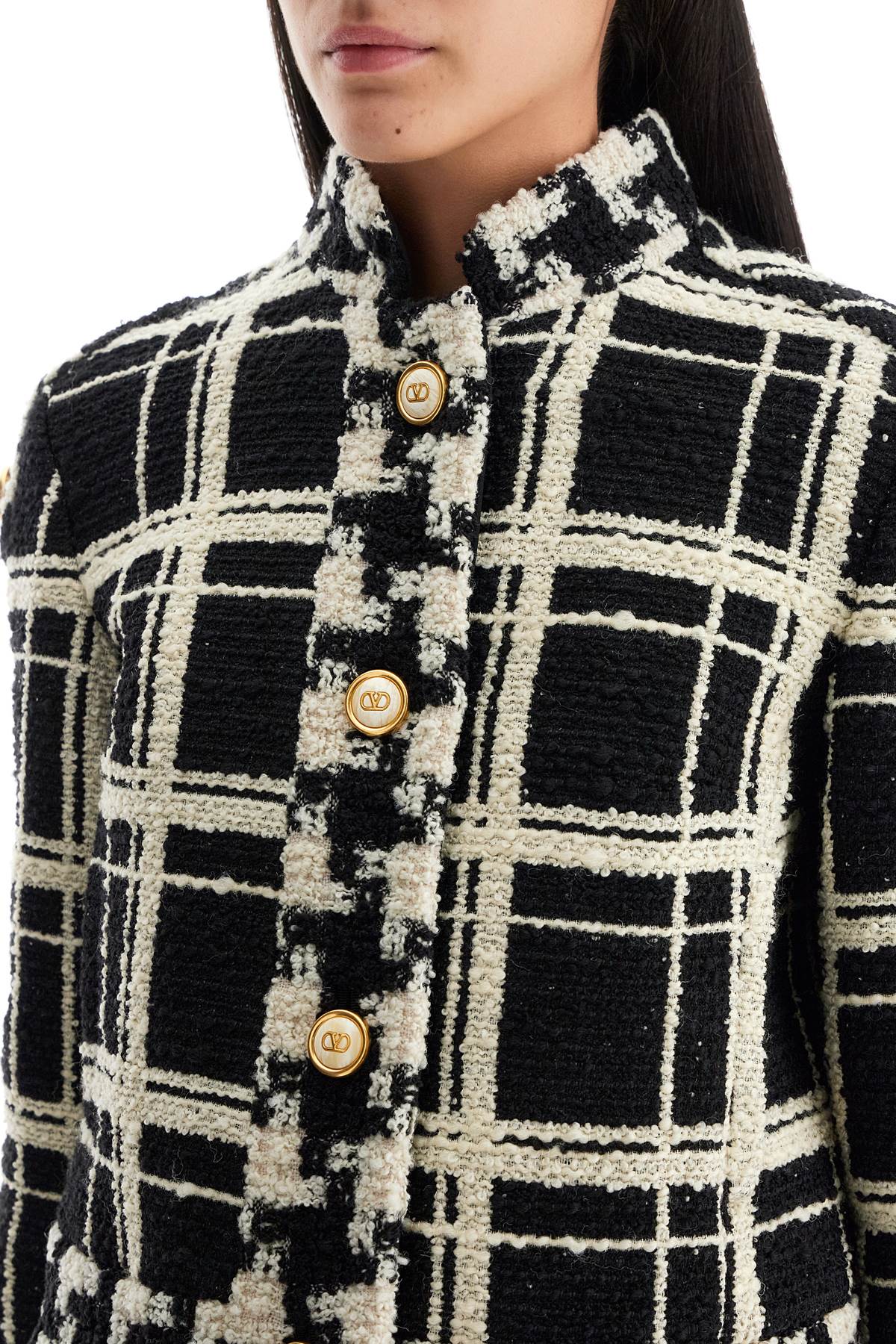 Valentino Garavani "macro check tweed jacket for - VivaceVenus