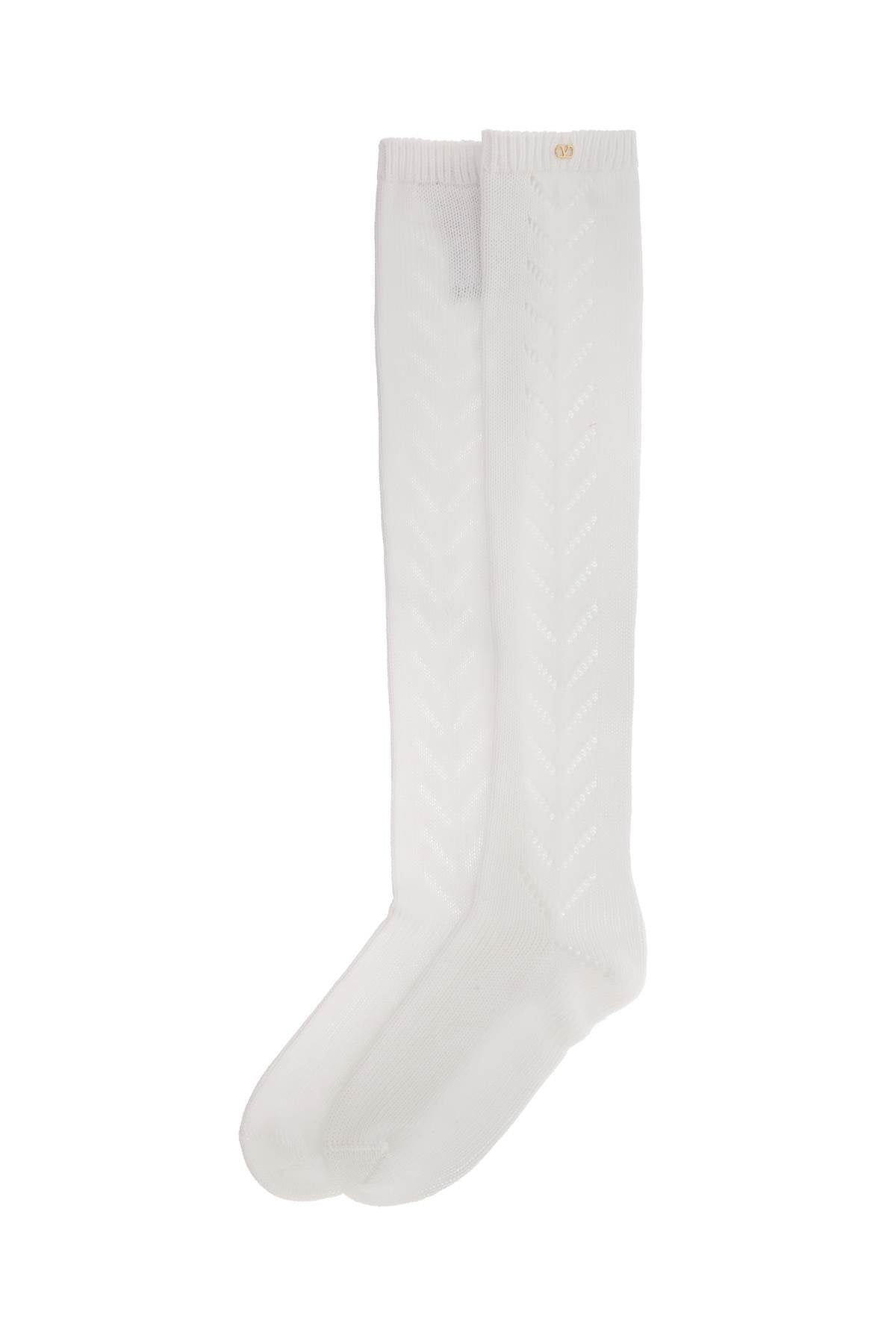 Valentino Garavani perforated cotton socks for - VivaceVenus