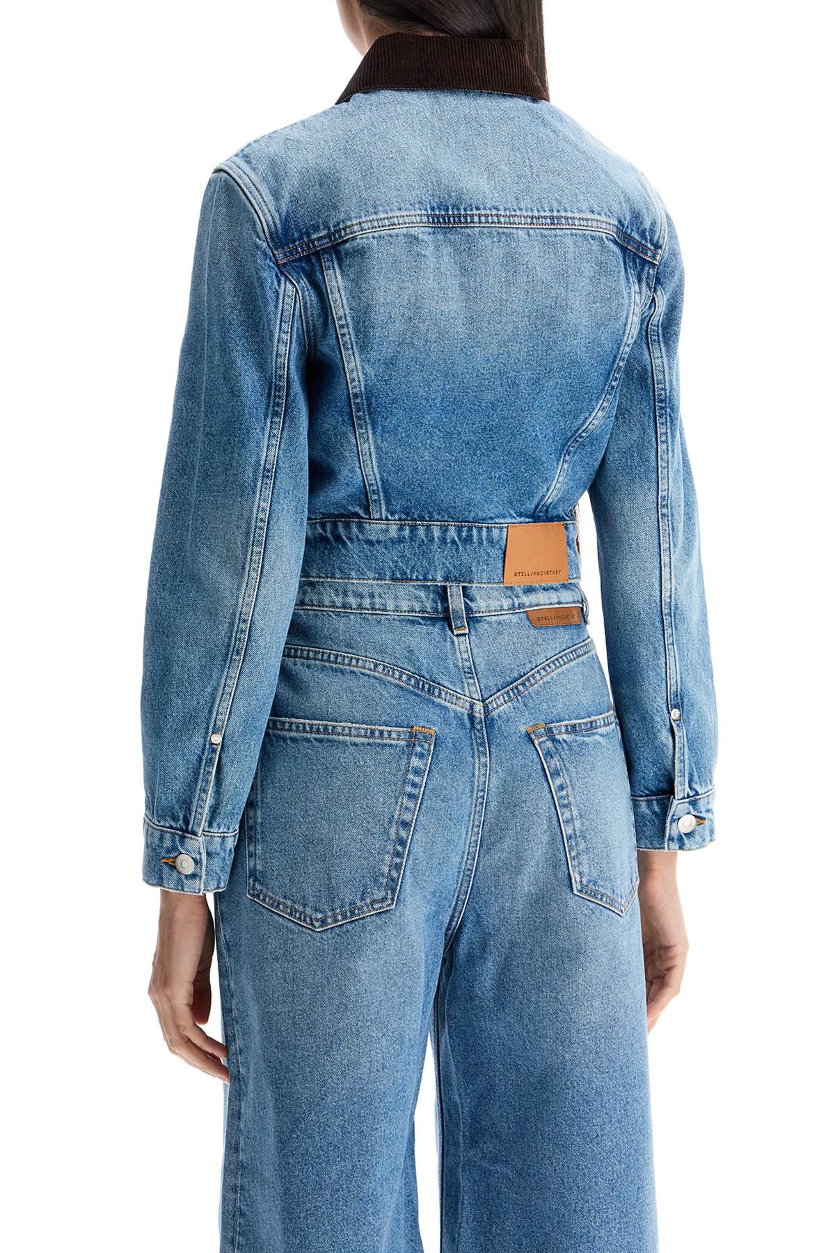 Stella McCartney cropped denim jacket for women - VivaceVenus