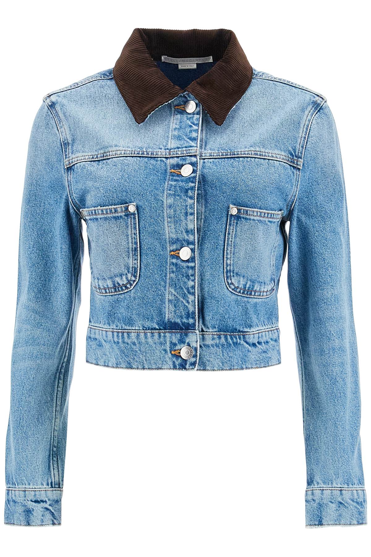 Stella McCartney cropped denim jacket for women - VivaceVenus