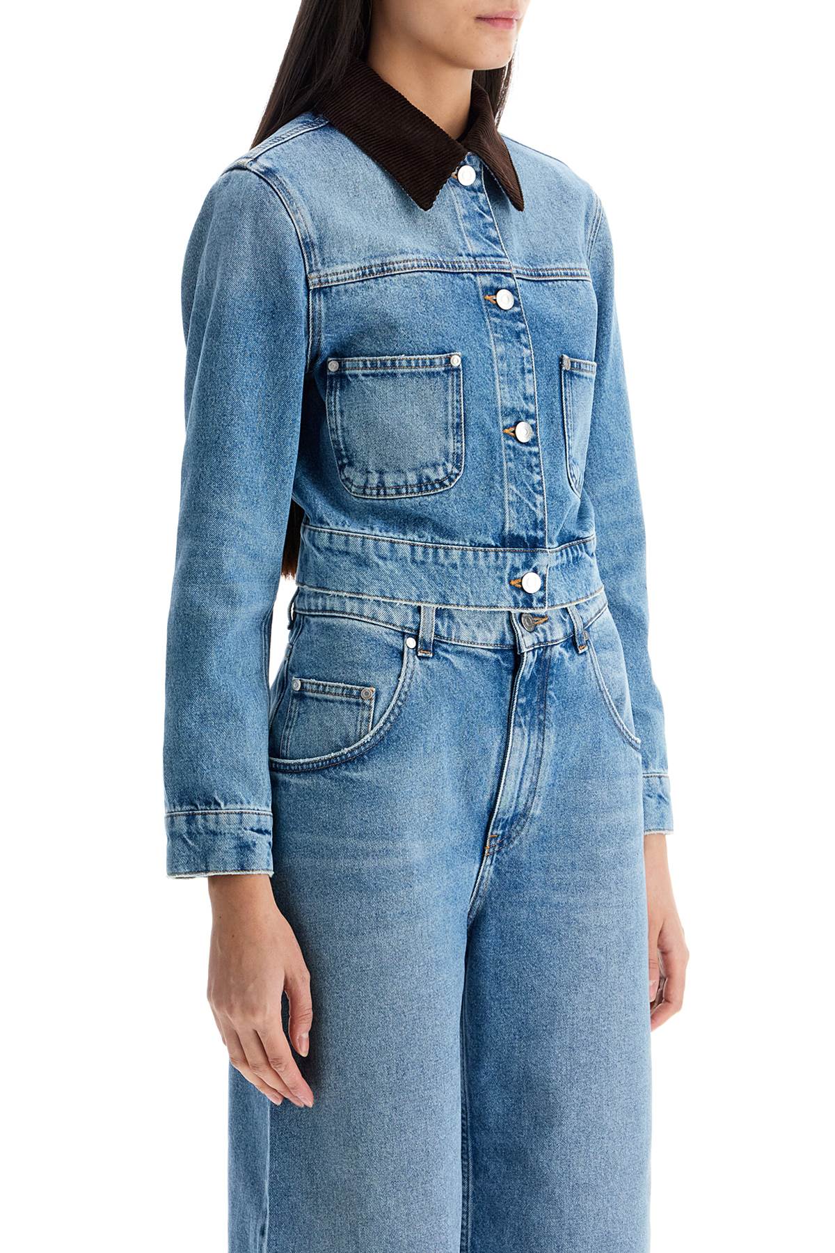 Stella McCartney cropped denim jacket for women - VivaceVenus