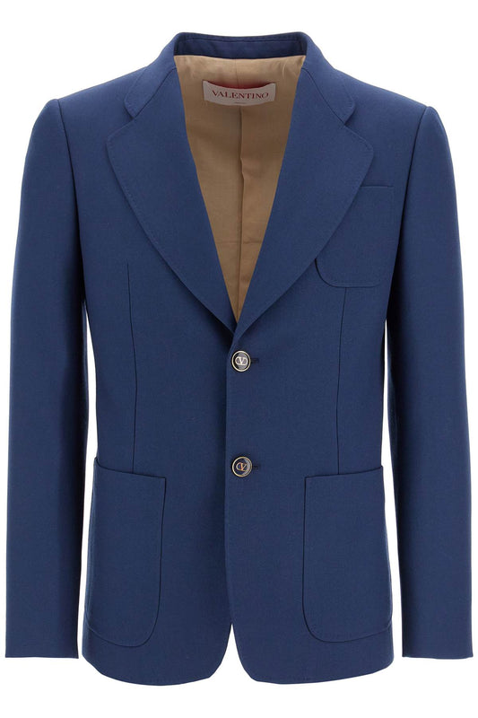 Valentino Garavani slim fit wool gabardine jacket - VivaceVenus