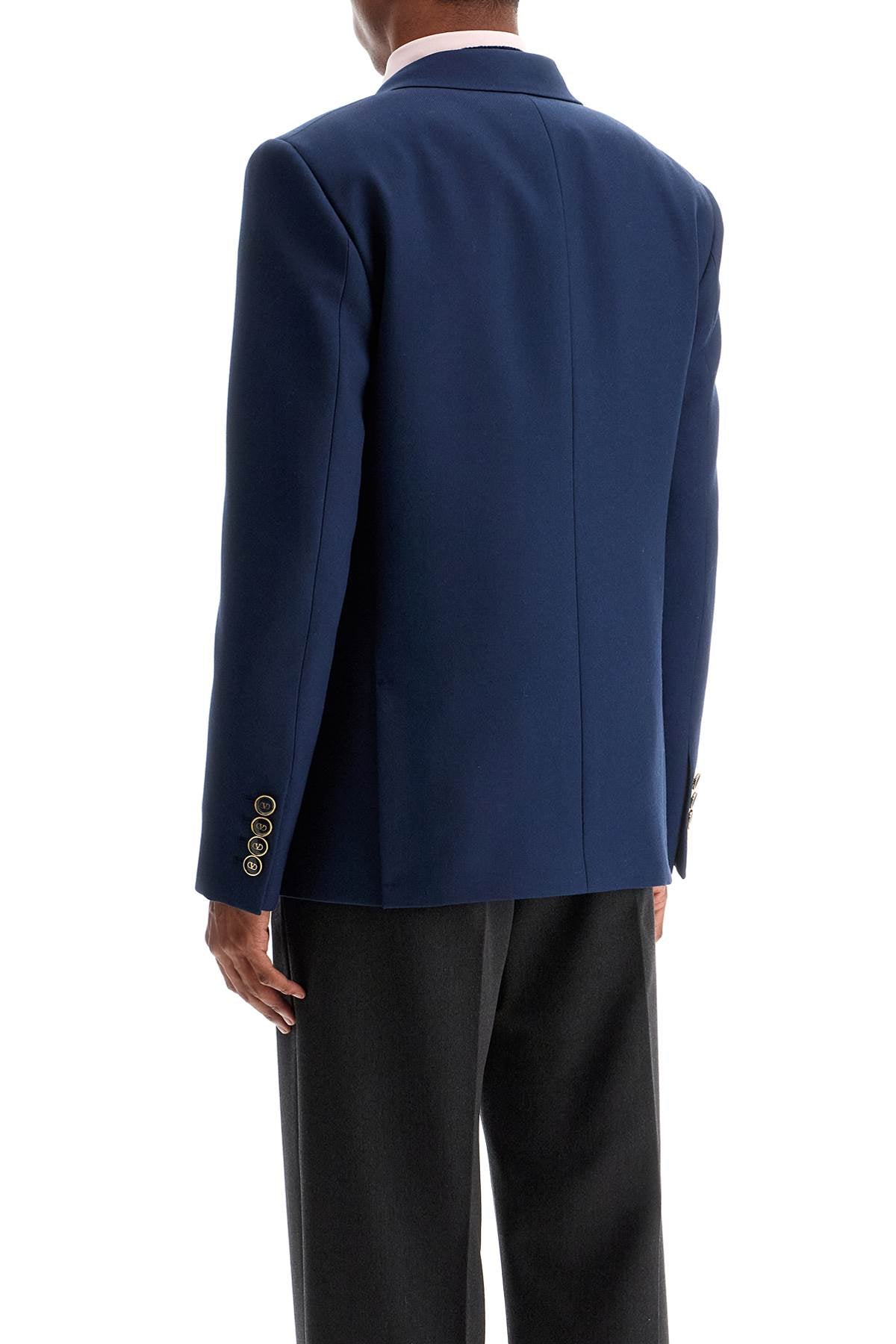 Valentino Garavani slim fit wool gabardine jacket - VivaceVenus