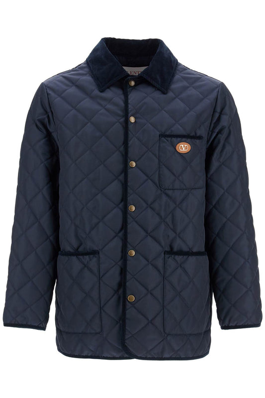 Valentino Garavani quilted jacket with vlogo - VivaceVenus