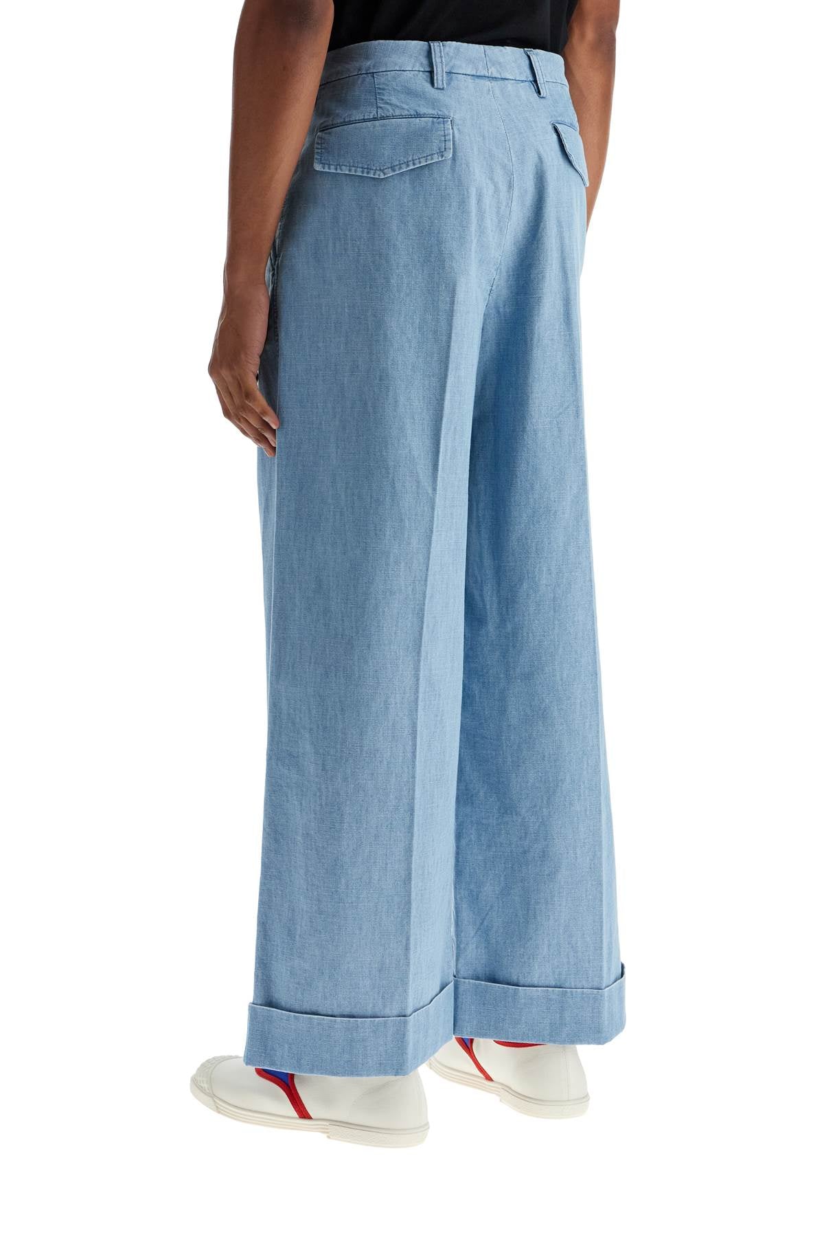 Valentino Garavani wide cropped fit denim pants - VivaceVenus