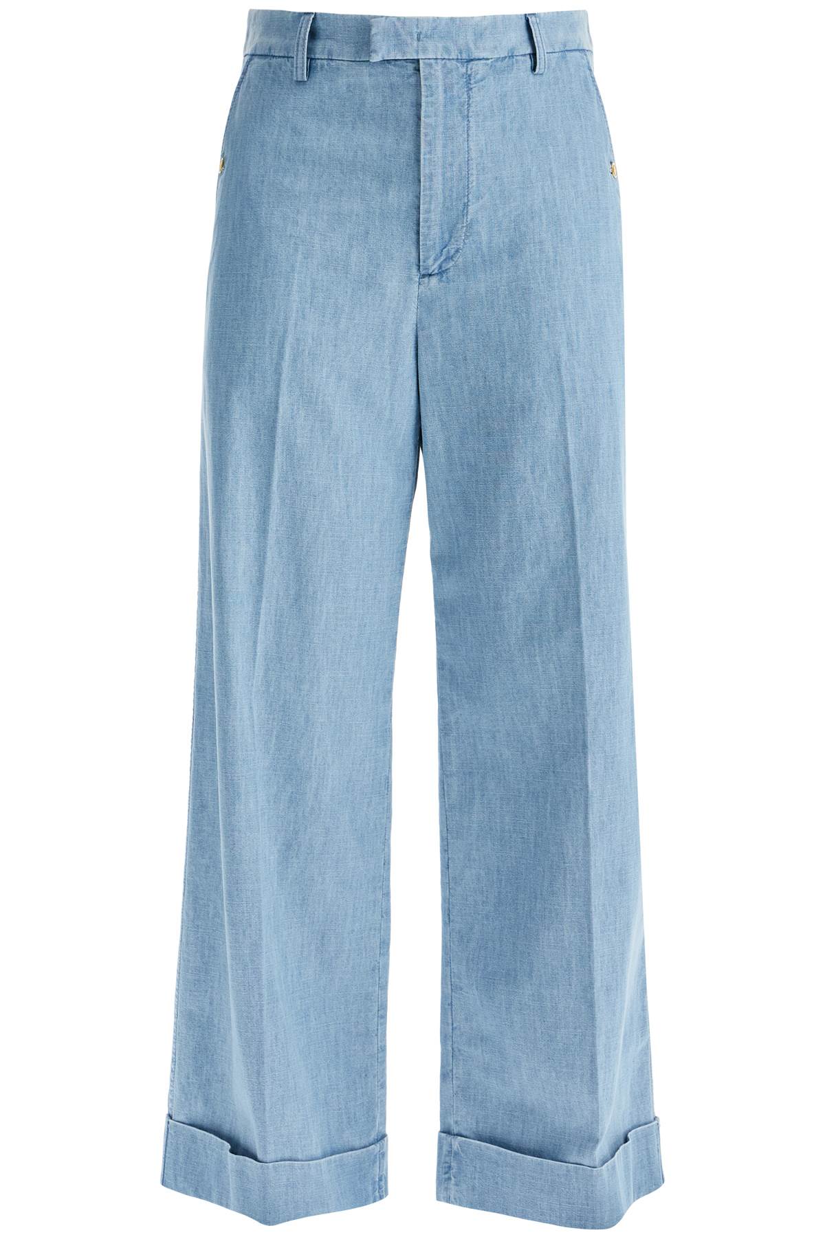 Valentino Garavani wide cropped fit denim pants - VivaceVenus