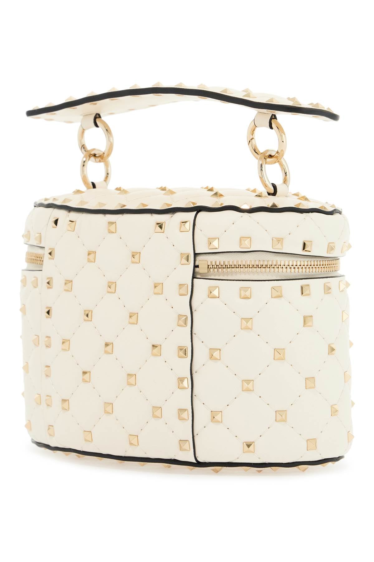 Valentino Garavani light ivory leather cylinder bag with chain - VivaceVenus