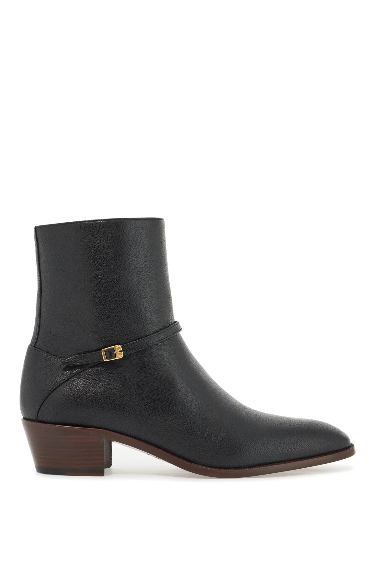 Valentino Garavani leather pat ankle boots - VivaceVenus