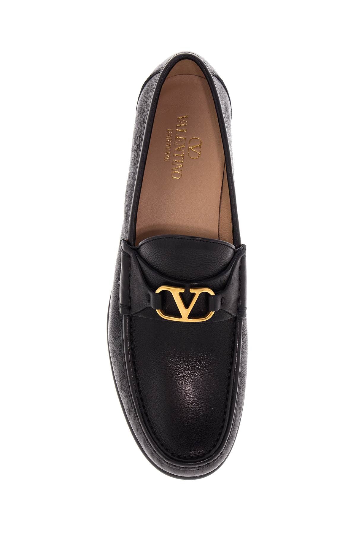 Valentino Garavani vlogo signature leather moccas - VivaceVenus