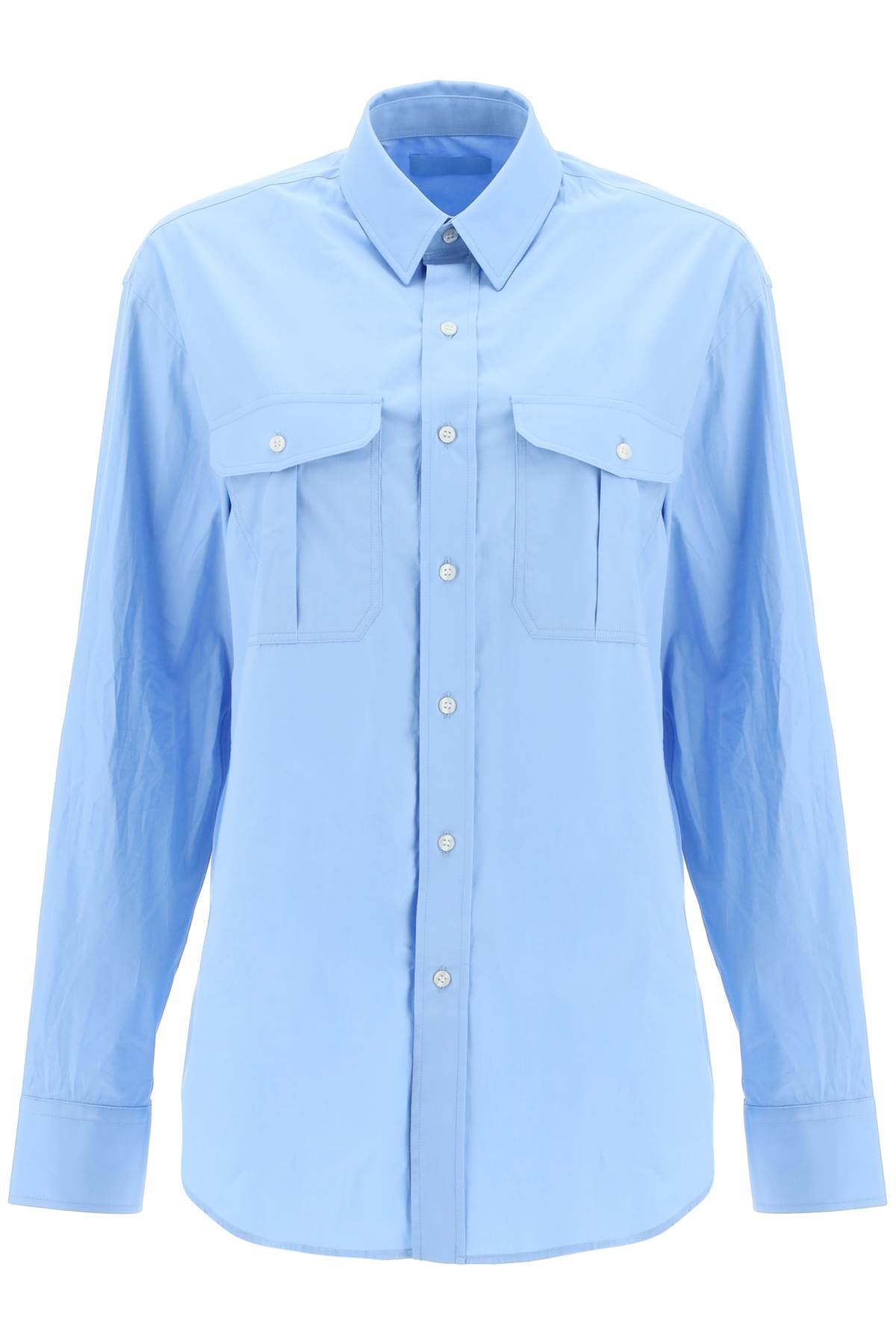 Wardrobe.Nyc Oversized Shirt   Blu