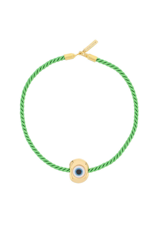 Timeless Pearly Necklace With Charm   Verde