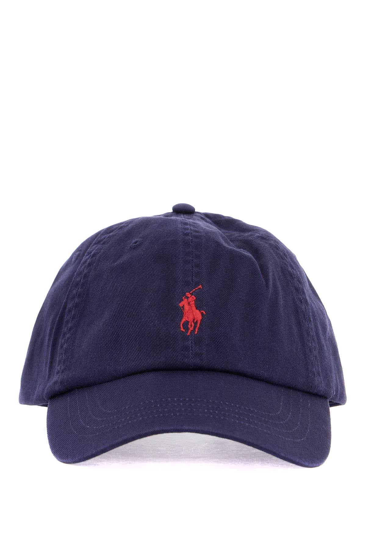 Polo Ralph Lauren navy blue cotton sports cap with embroidered logo - VivaceVenus