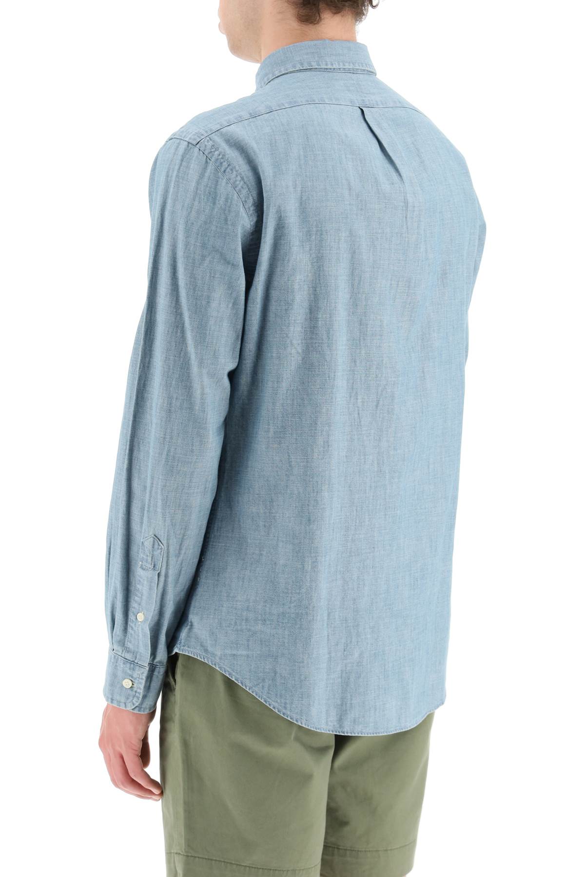 Polo Ralph Lauren slim fit shirt in stone-washed chambray - VivaceVenus